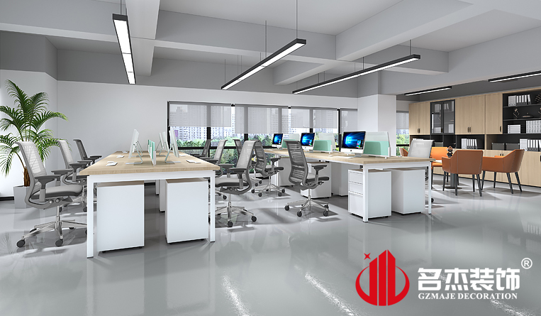 開放辦公區裝修設計效果