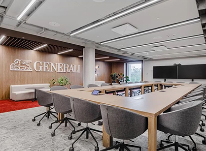 充滿活力且支持團隊工作的協作性辦公室裝修設計空間是怎樣的——Generali